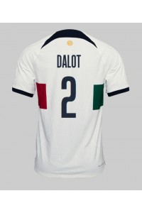 Portugal Diogo Dalot #2 Voetbaltruitje Uit tenue WK 2022 Korte Mouw